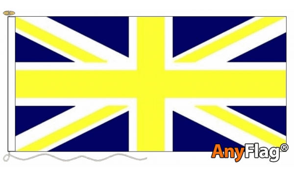 Union Jack Blue & Yellow Custom Printed AnyFlag®